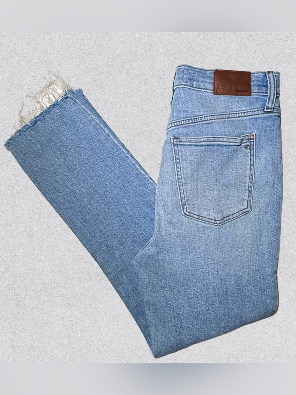 Madewell Perfect Vintage Jean High Rise Straight Light Wash 27
